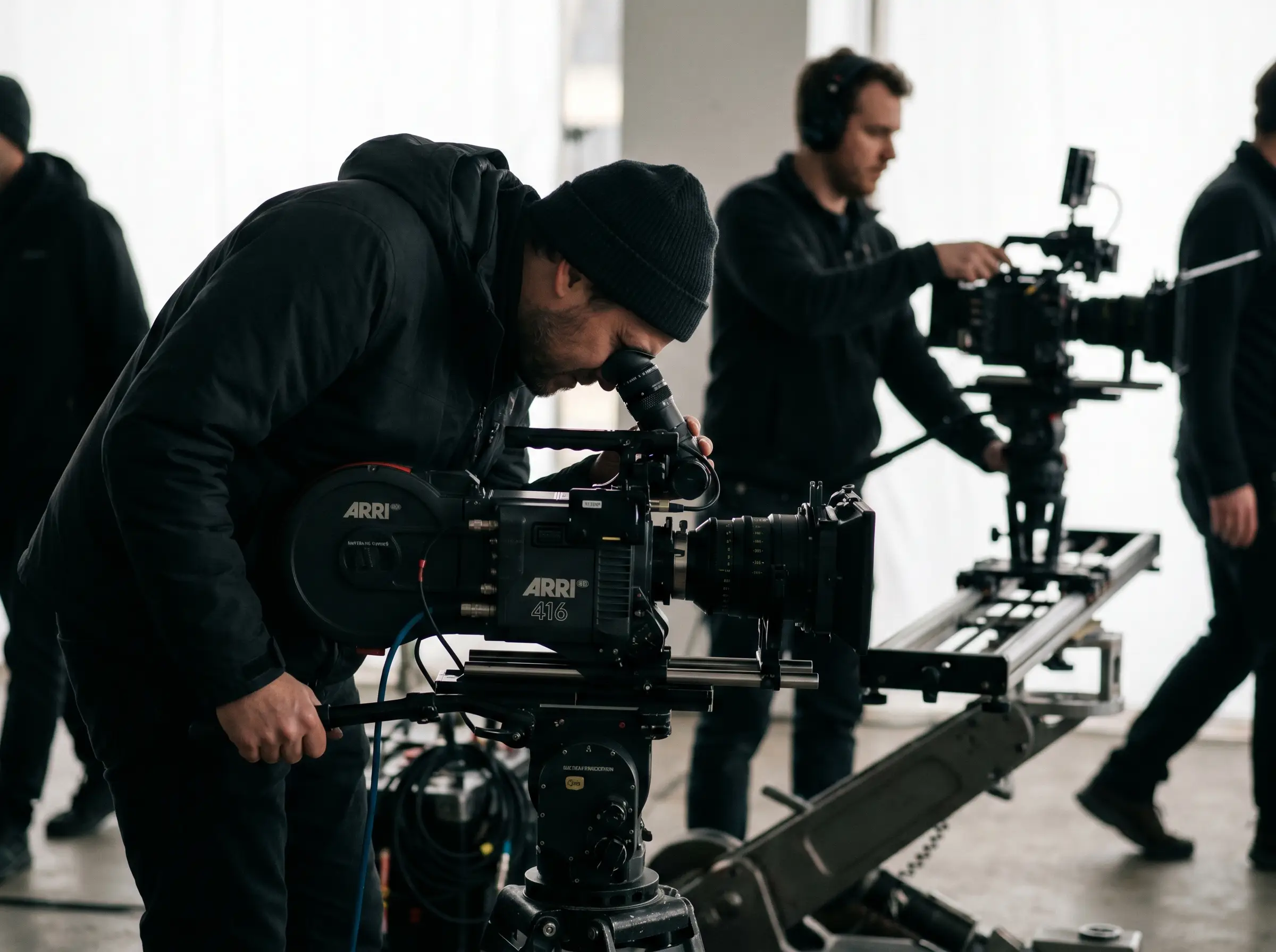 MediaMarvels production crew on set