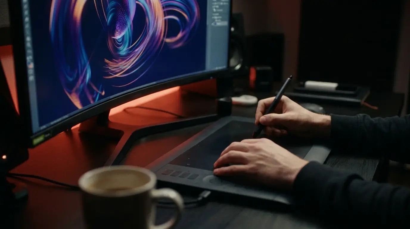 Motion graphics and animation design workstation
