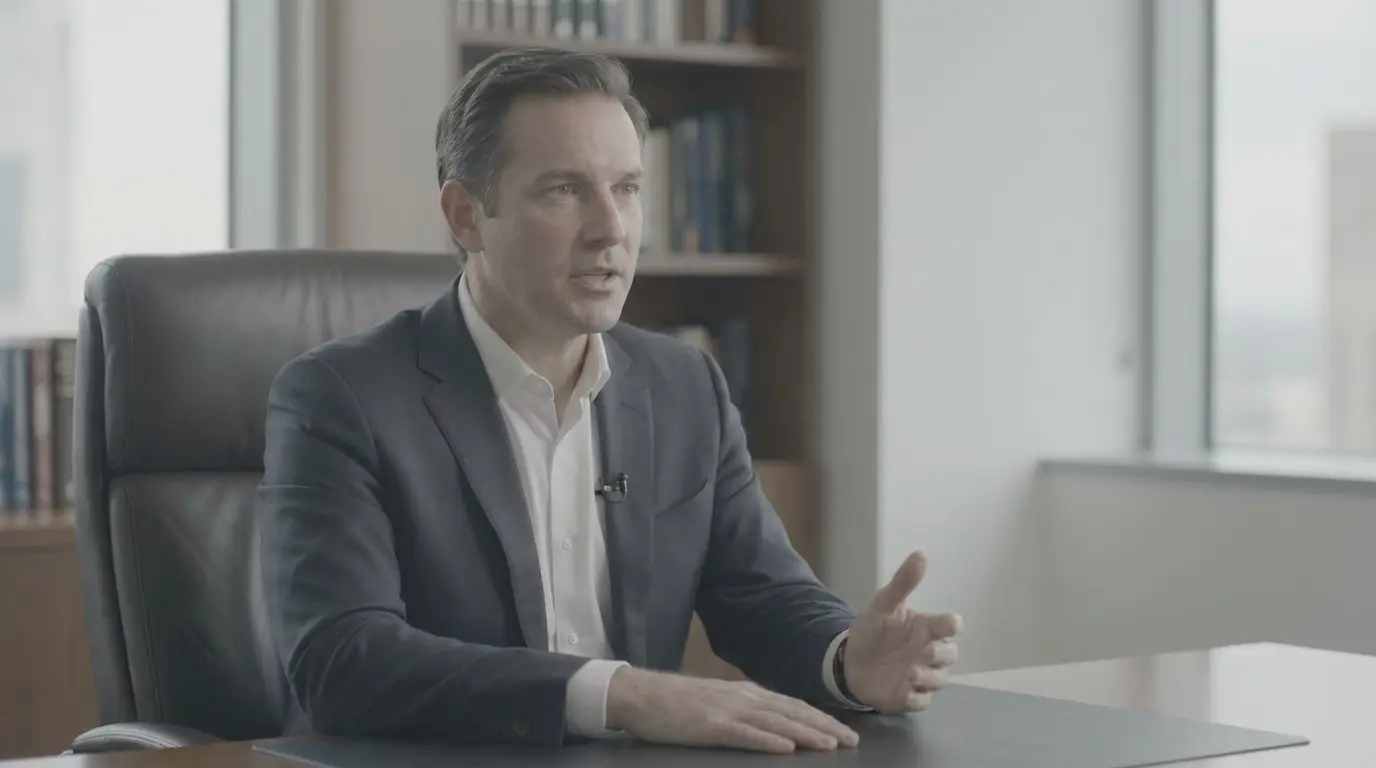 Raw ungraded corporate interview footage