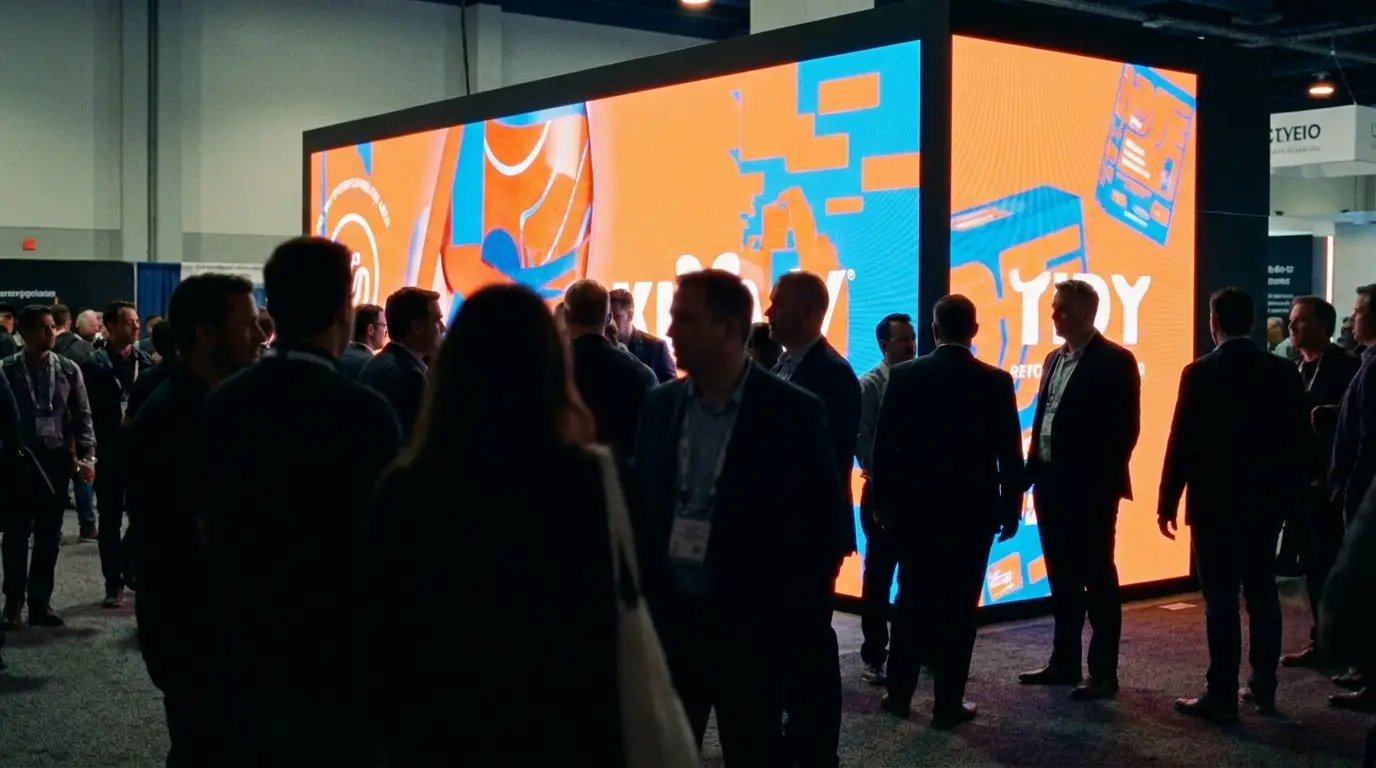 LED wall booth takeover